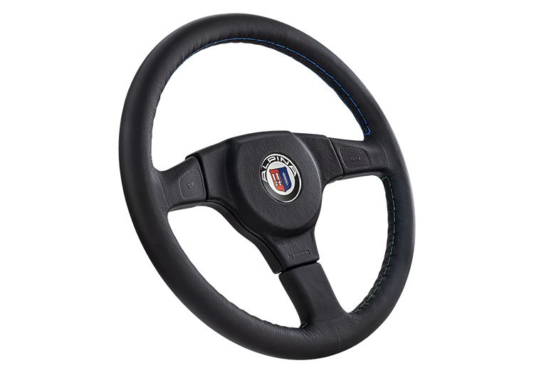 レザーステアリングホイール　3スポーク　360ｍｍ　（ボスなし）